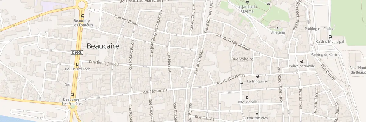 Plan du 59 Rue Emile Jamais à Beaucaire