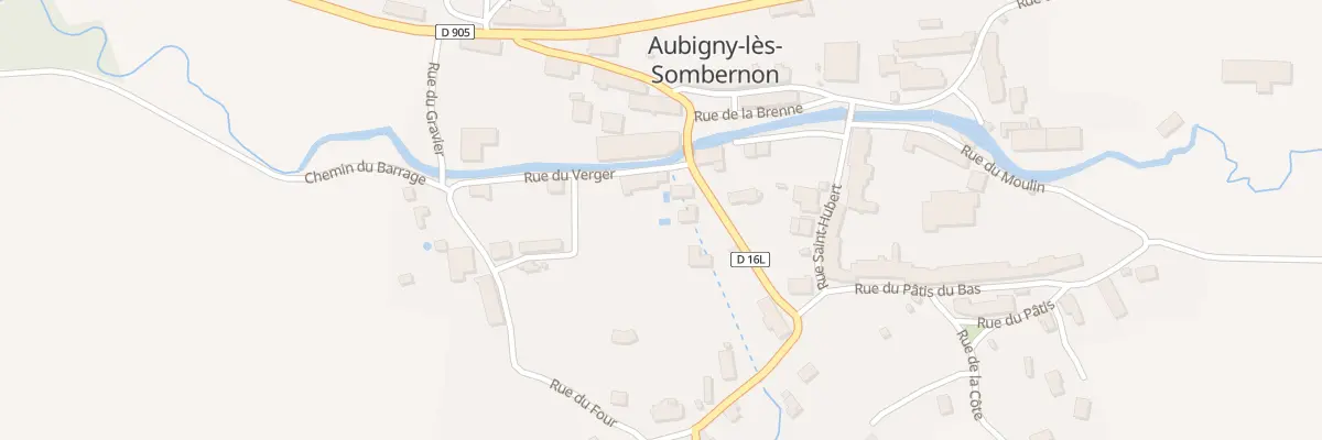 Plan du 2 Rue de la Ruotte à Aubigny-lès-Sombernon