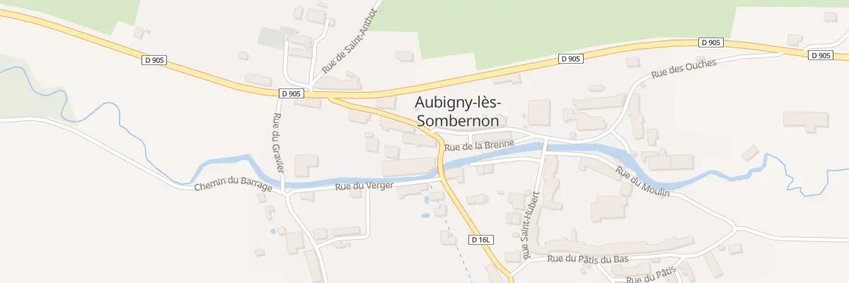 Plan du 10 Rue Grande Rue de l’Eglise à Aubigny-lès-Sombernon