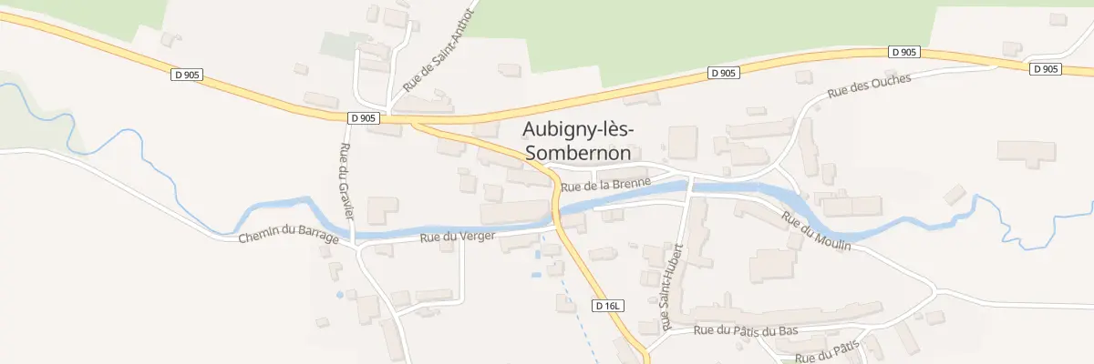 Plan du 12 Rue Grande Rue de l’Eglise à Aubigny-lès-Sombernon