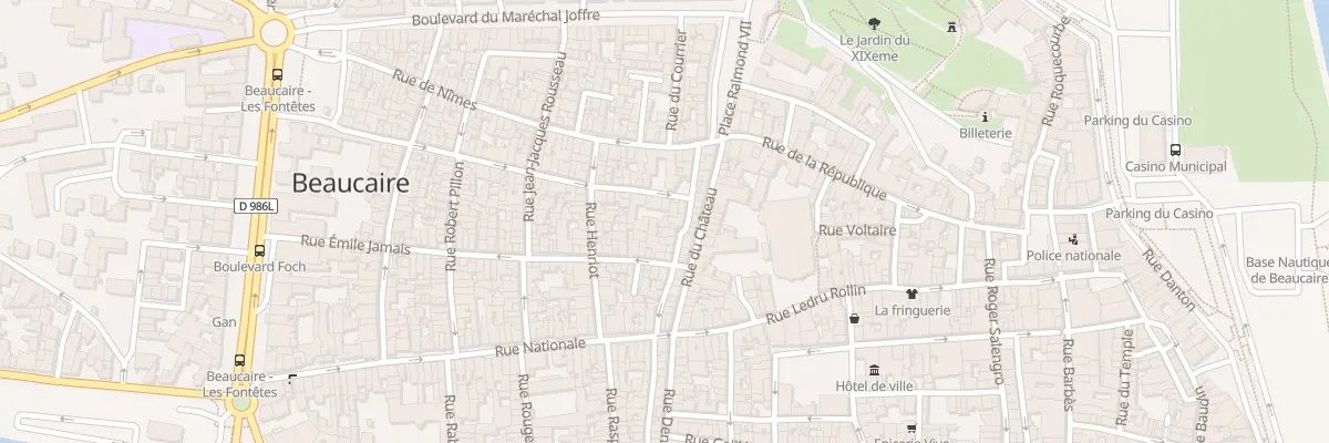Plan du 21 Rue Moliere à Beaucaire