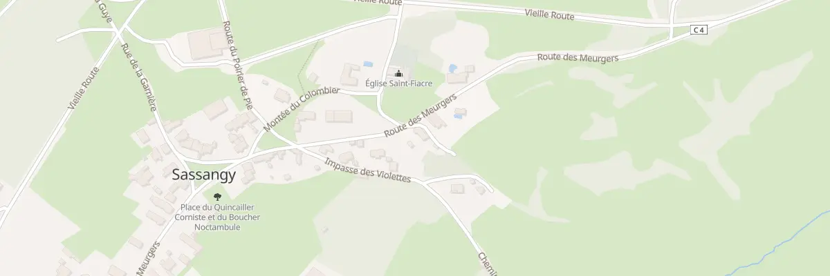 Plan du 630 Rte des Meurgers à Sassangy