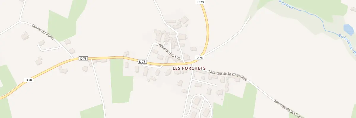 Plan du 42 Rte des Plaignes à Régnié-Durette