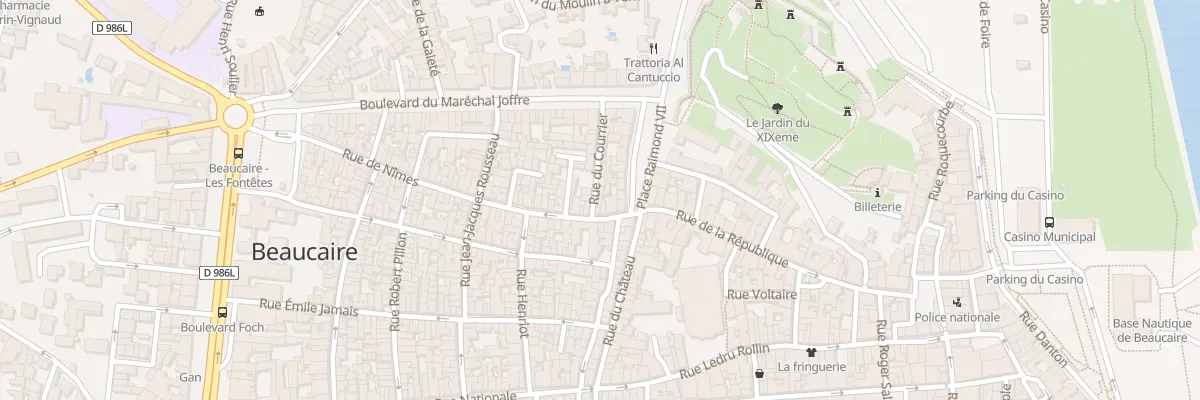 Plan du 4 Rue du Courrier à Beaucaire