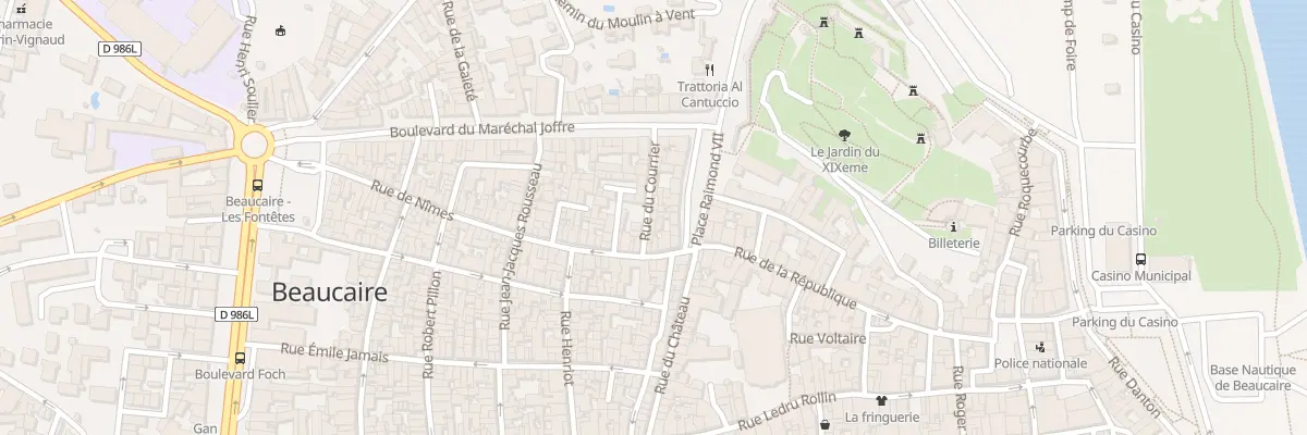 Plan du 6 Rue du Courrier à Beaucaire