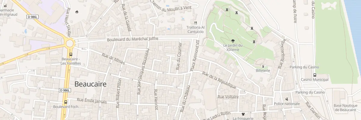 Plan du 8 Rue du Courrier à Beaucaire