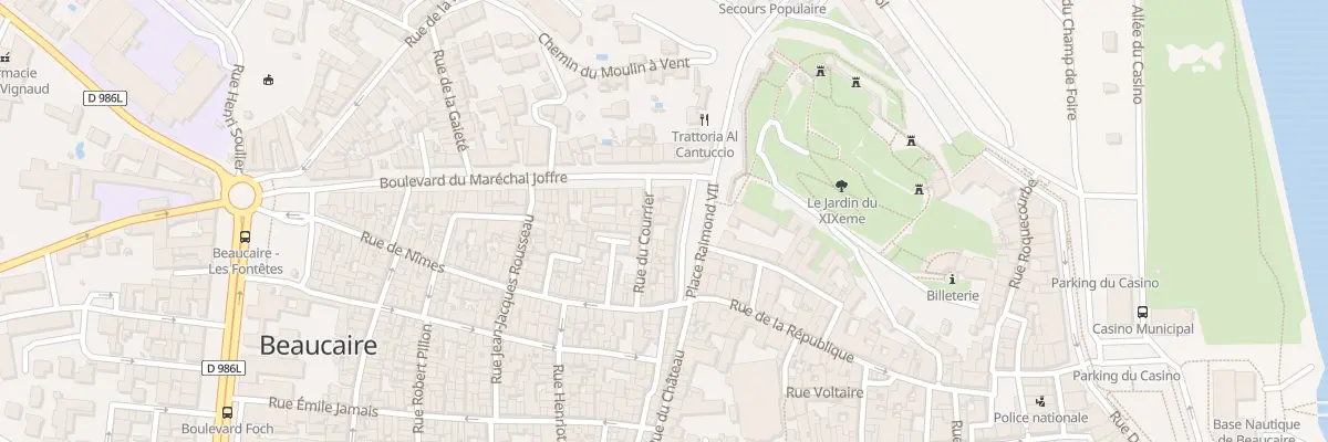 Plan du 11F Pl Raimond VII à Beaucaire