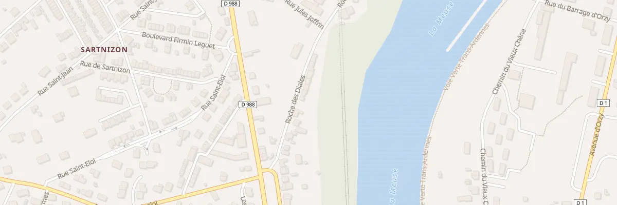 Plan du 120 Rue Roche des Diales à Revin