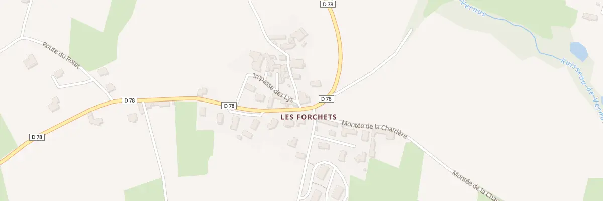 Plan du 22 Rte des Plaignes à Régnié-Durette