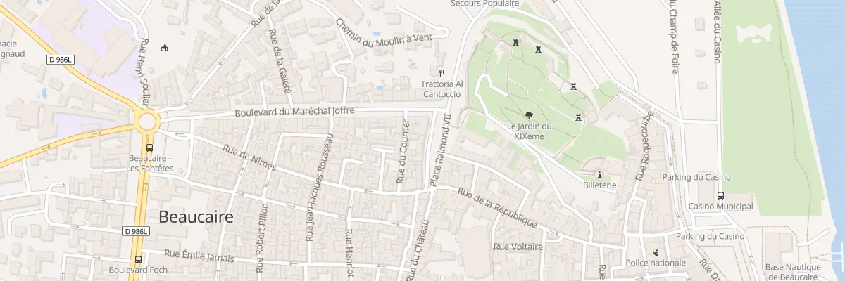 Plan du 13 Pl Raimond VII à Beaucaire