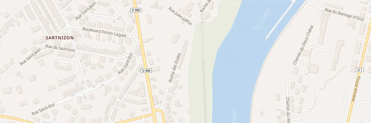 Plan du 130 Rue Roche des Diales à Revin