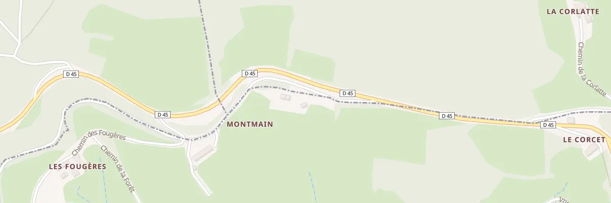 Plan du 5160F Montmain à Pierreclos