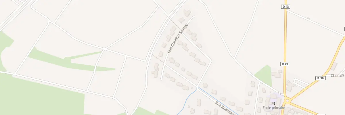 Plan du 288 Rue Ruisseau Pétèrel à Odenas