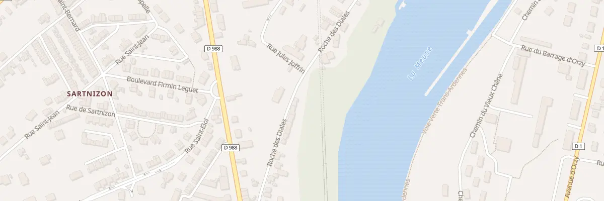 Plan du 174 Rue Roche des Diales à Revin