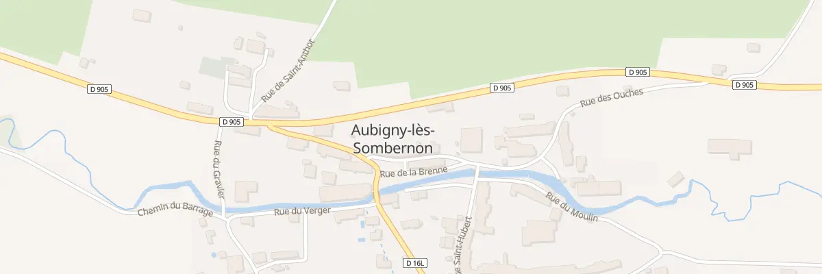 Plan du 7 Rue Grande Rue de l’Eglise à Aubigny-lès-Sombernon