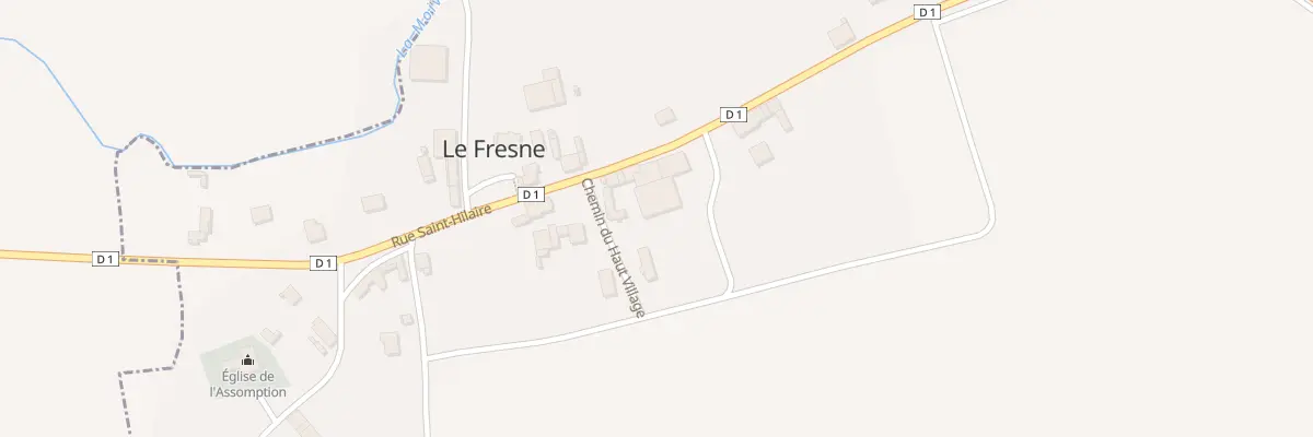 Plan du 14 Rue Saint Hilaire au Fresne