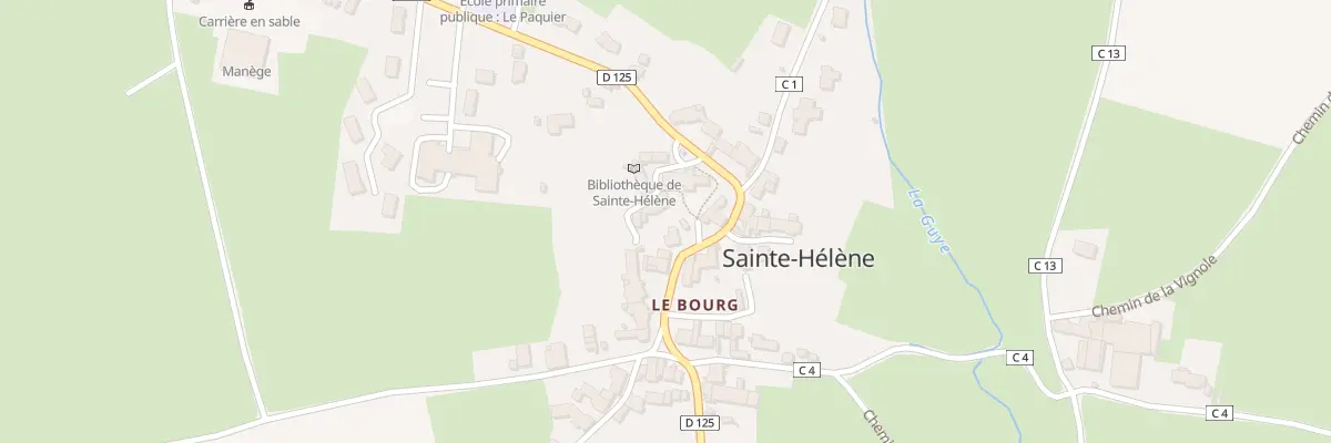 Plan du 19 Rue du Bourg à Sainte-Hélène