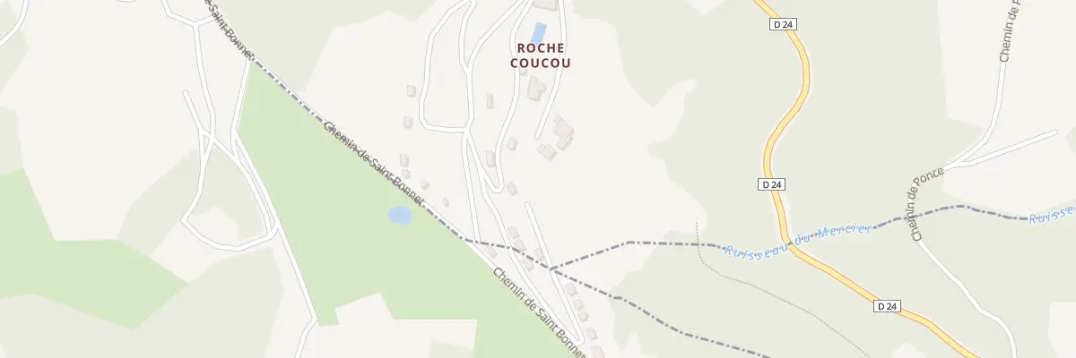 Plan du 601 Che de Roche Coucou à Pollionnay