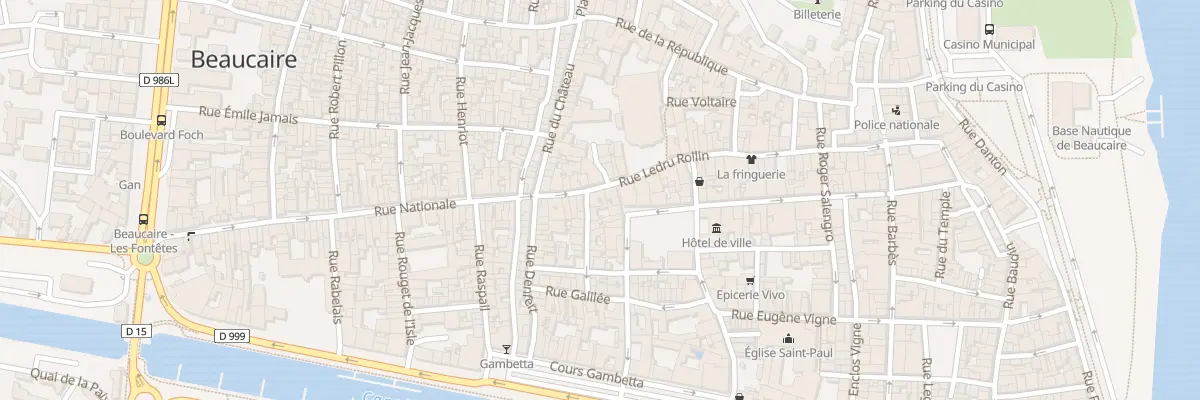 Plan du 18 Rue Ledru Rollin à Beaucaire