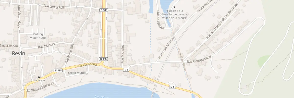 Plan du 21 Rue George Sand à Revin
