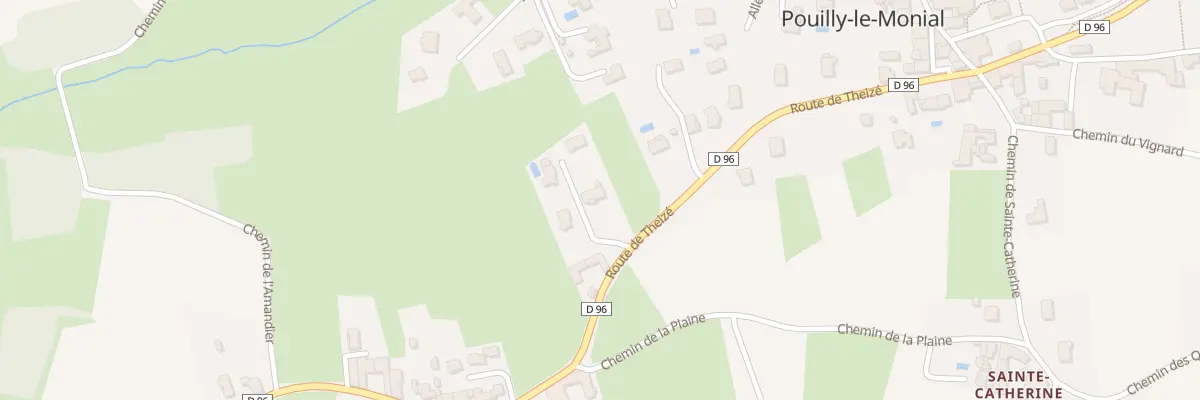 Plan du 868 Rte de Theizé à Porte des Pierres Dorées