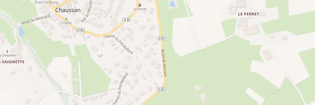 Plan du 622A Rte de Mornant à Chaussan