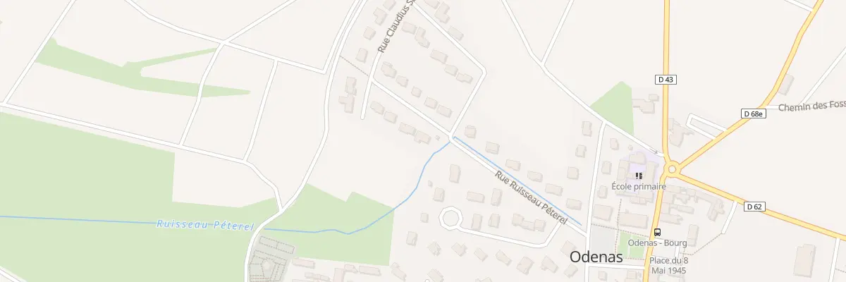 Plan du 215 Rue Ruisseau Pétèrel à Odenas