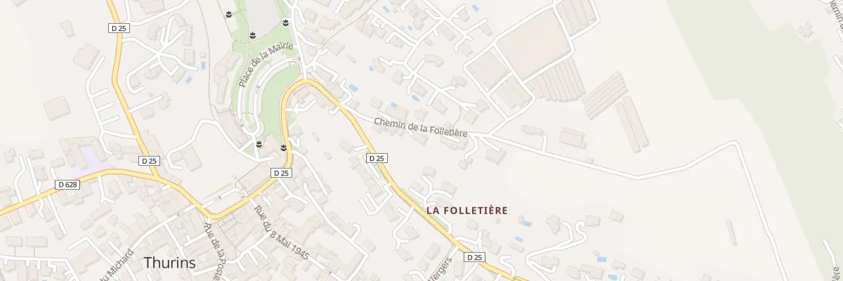 Plan du 5 Che de la Folletiere à Thurins