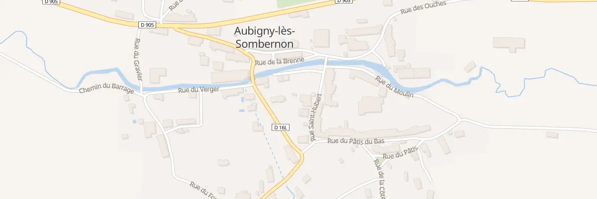 Plan du 5 Rue de la Ruotte à Aubigny-lès-Sombernon