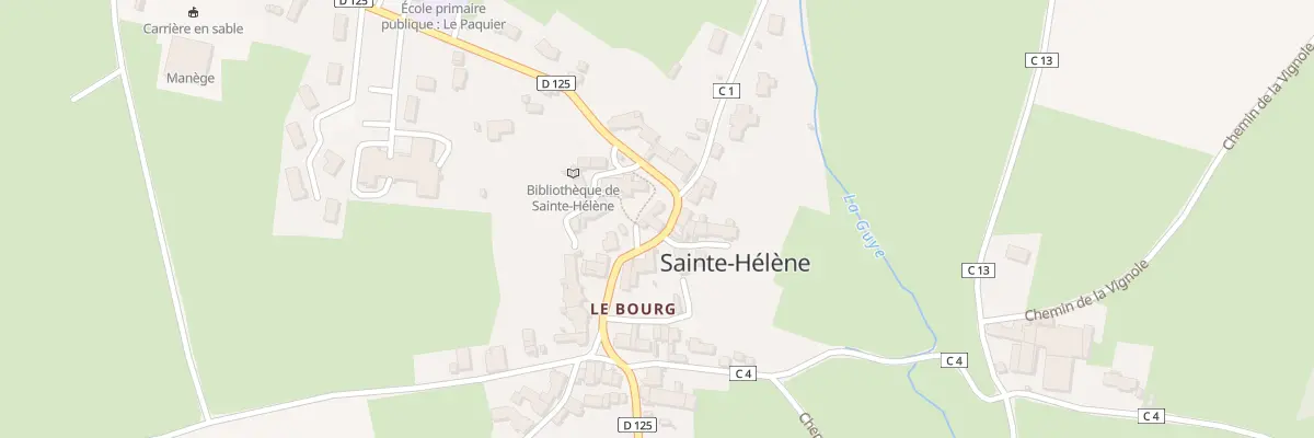 Plan du 21 Rue du Bourg à Sainte-Hélène