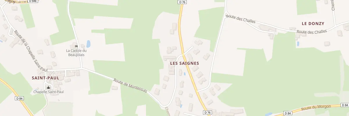 Plan du 20 Rte de Montessuis à Lacenas