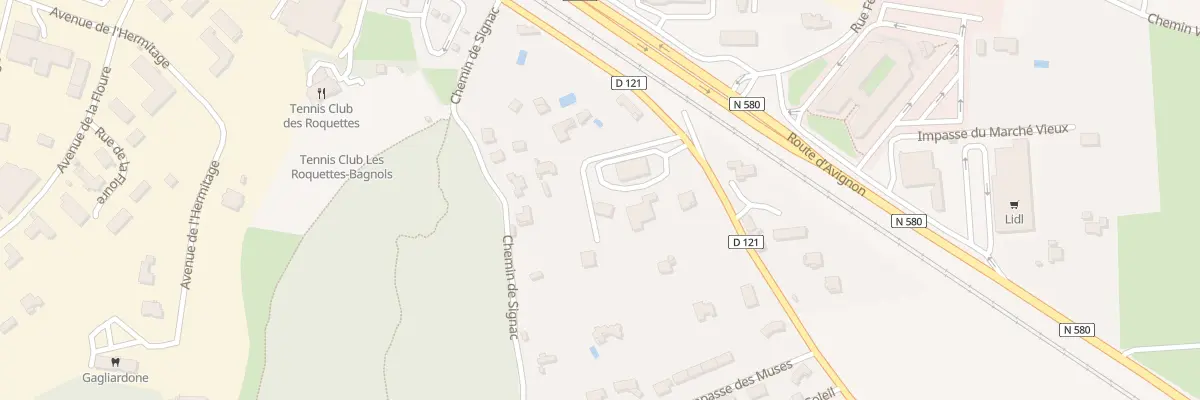 Plan du 105 Imp des Rosiers à Bagnols-sur-Cèze