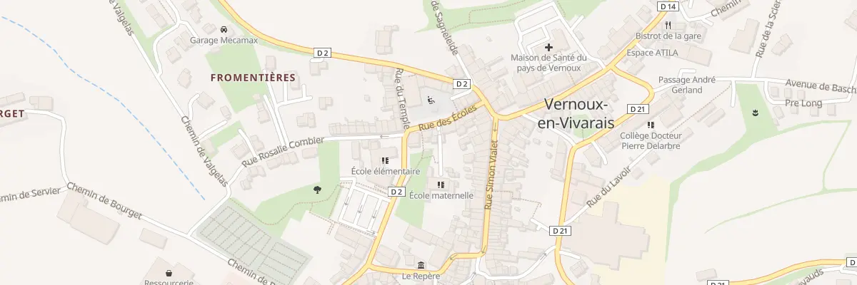 Plan du 19 Rue des Ecoles à Vernoux-en-Vivarais