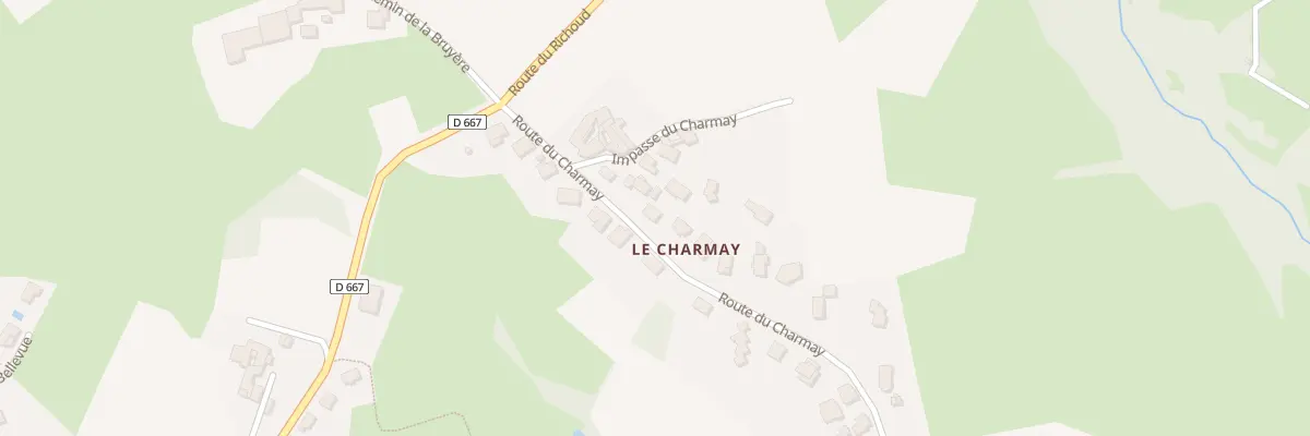 Plan de Rte du Charmay à Chaussan