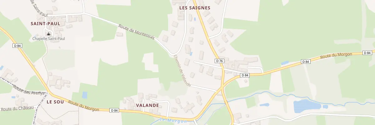 Plan du 5116E Valande à Lacenas