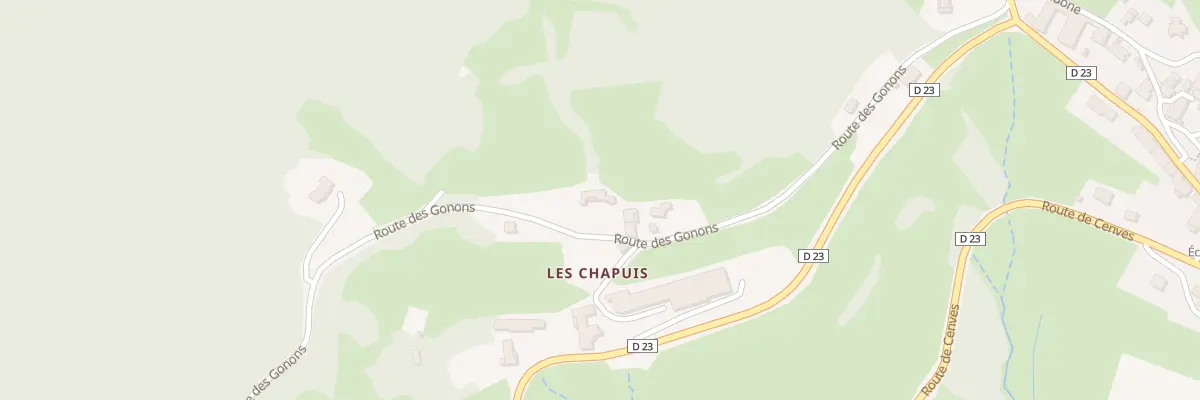 Plan du 5037 Les Chapuis à Cenves
