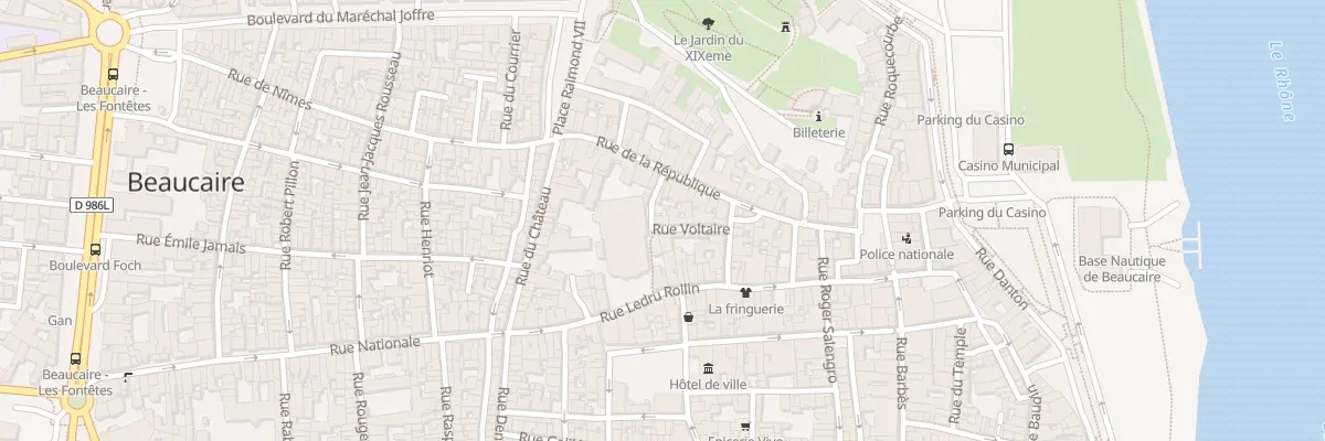 Plan du 1 Rue Voltaire à Beaucaire
