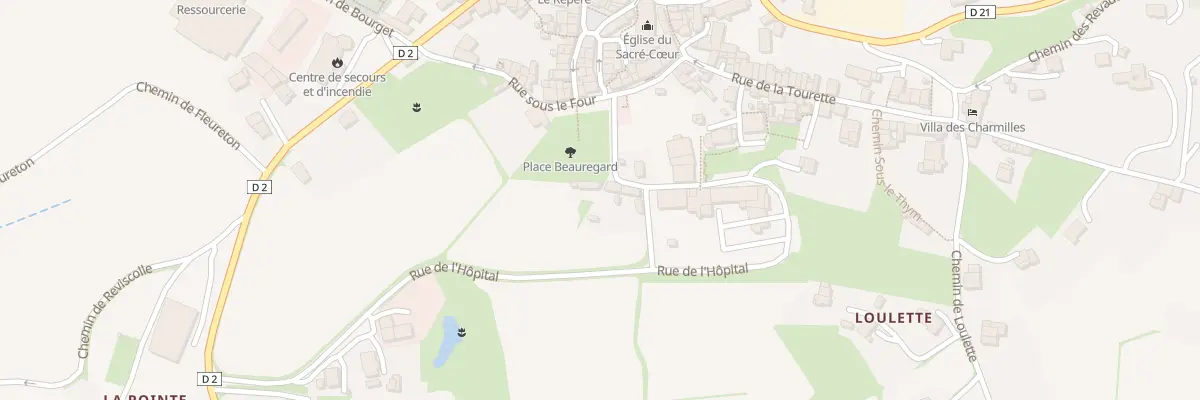 Plan du 2 Rue de l’Hôpital à Vernoux-en-Vivarais