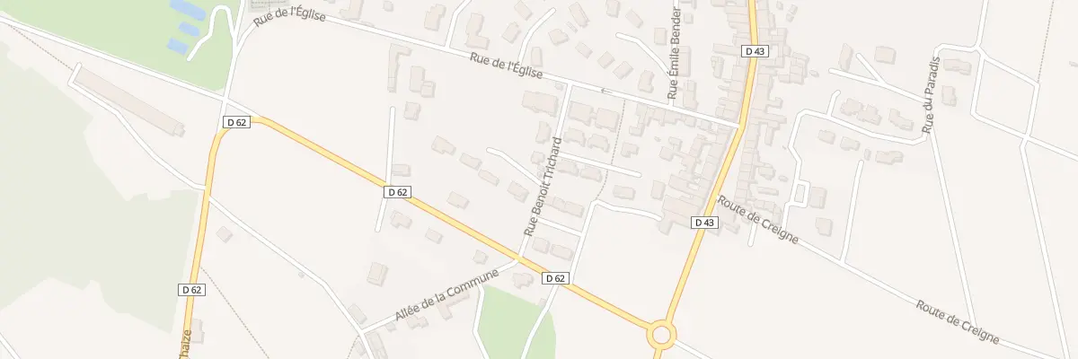 Plan du Bourg à Odenas