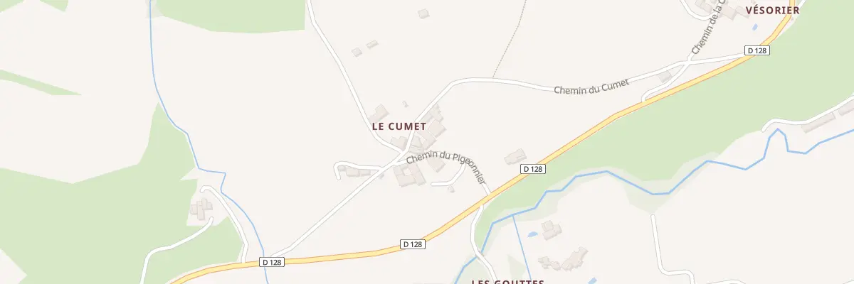 Plan du 6344 Le Cumet à Vaugneray