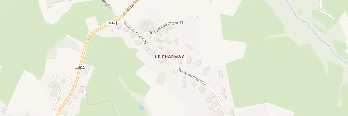 Plan du 185 Rte du Charmay à Chaussan