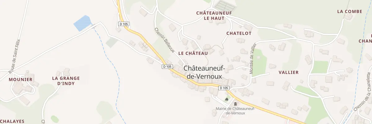 Plan du 32 Che Bellevue à Châteauneuf-de-Vernoux