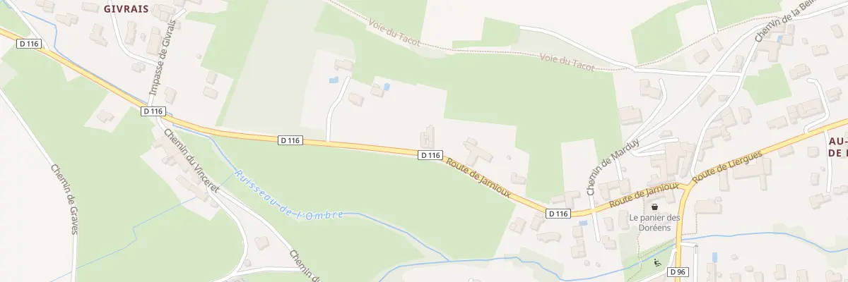 Plan du 334 Rte de Jarnioux - Pouilly à Porte des Pierres Dorées
