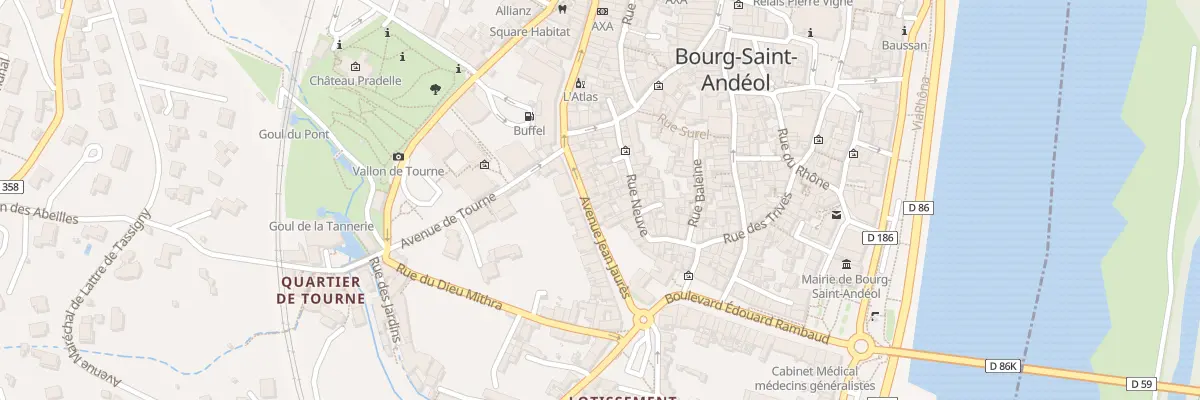 Plan du 12 Av Jean Jaurès à Bourg-Saint-Andéol