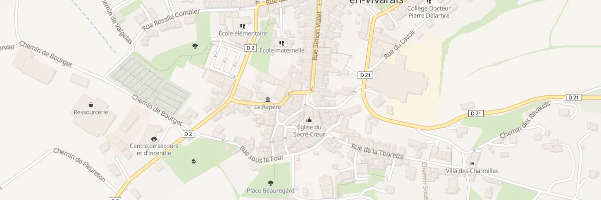 Plan du 5 Pl de l’Eglise à Vernoux-en-Vivarais