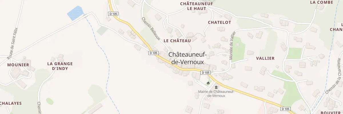Plan du 5053 Le Village à Châteauneuf-de-Vernoux