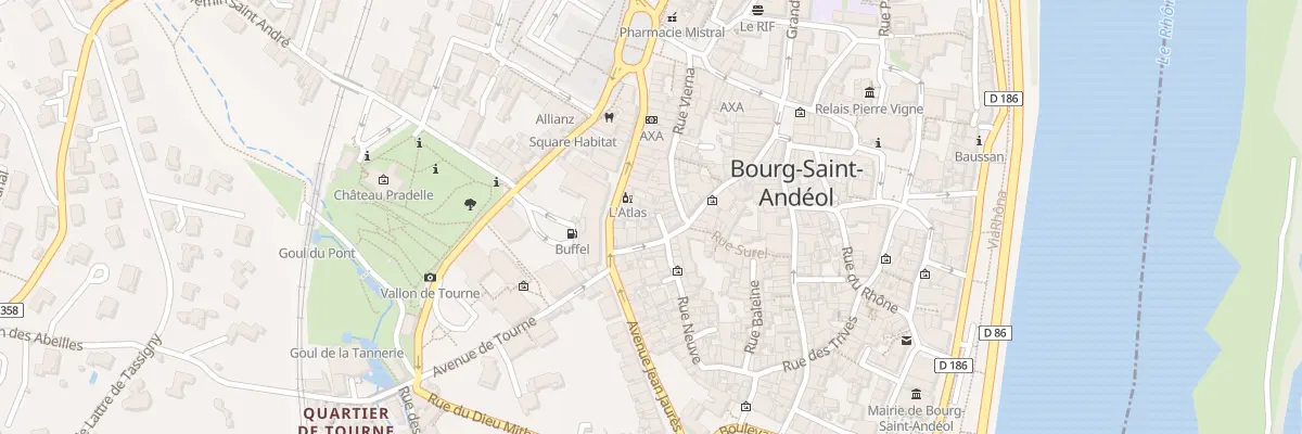 Plan du 38 Rue de Tourne à Bourg-Saint-Andéol