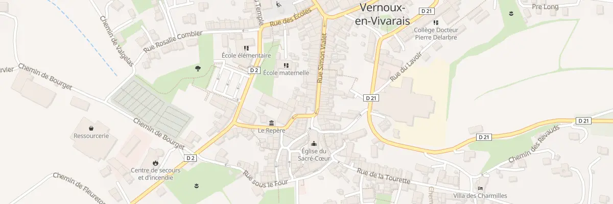 Plan du 9 Pl de l’Eglise à Vernoux-en-Vivarais