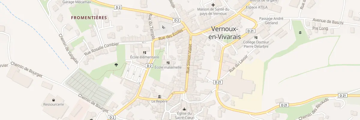 Plan du 23 Rue Simon Vialet à Vernoux-en-Vivarais