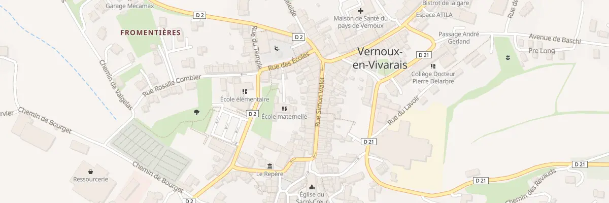 Plan du 25 Rue Simon Vialet à Vernoux-en-Vivarais